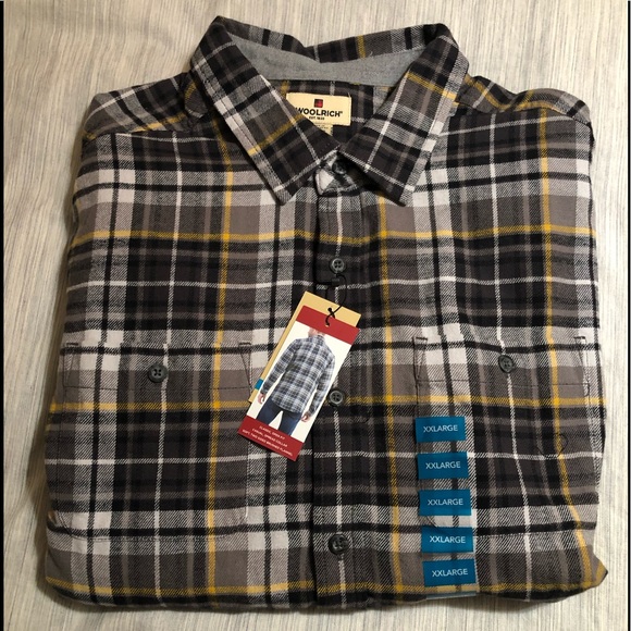 Woolrich Augusta Flannel Sz XXL Grey Sky - Picture 6 of 8